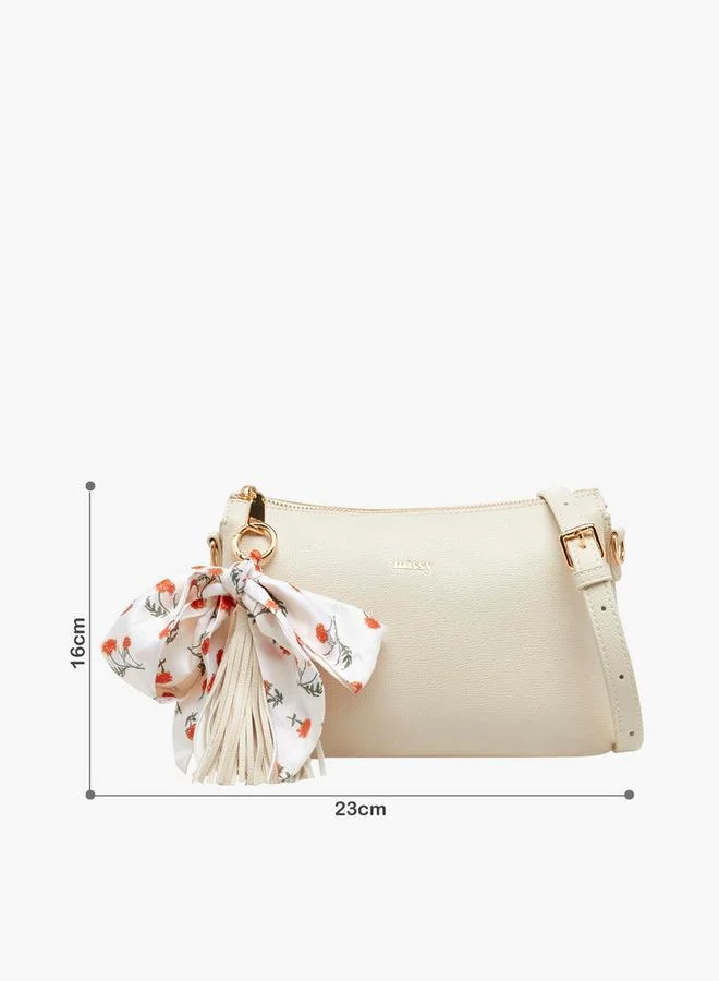 MISSY Bow Charm Crossbody Bag With Detachable Strap